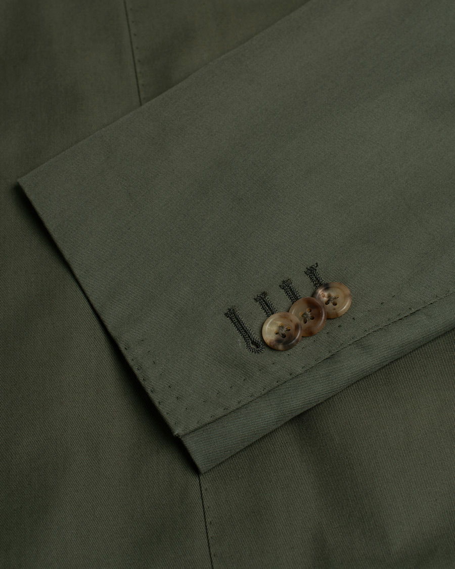 Herr | Orazio Luciano Cotton Suit Green 50 | Pre-owned | Orazio Luciano Cotton Suit Green 50