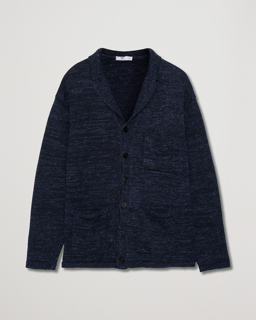 Herr | Inis Meáin Washed Linen Pub Jacket Seal | Pre-owned | Inis Meáin Washed Linen Pub Jacket Seal