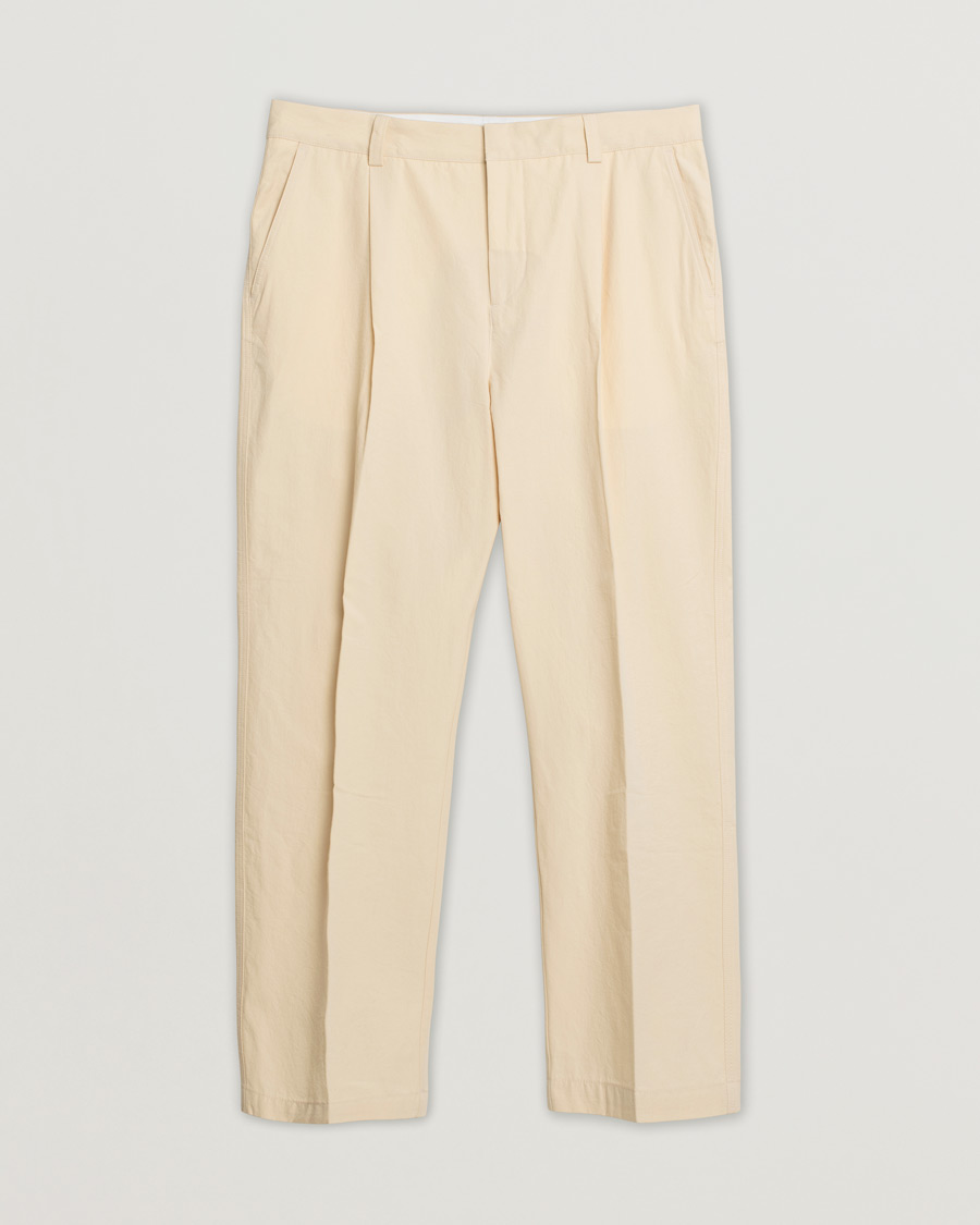 Herr | Byxor | Pre-owned | Orlebar Brown Beckworth Pleated Cotton Trousers Pebble