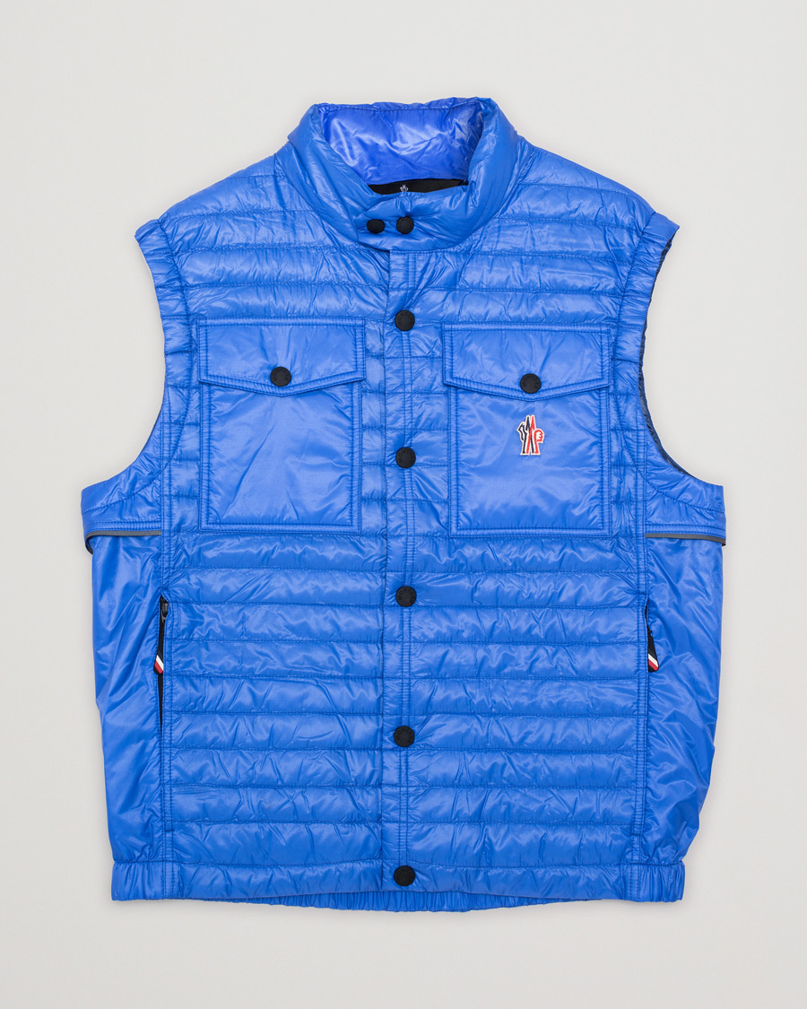 Herr | Moncler Grenoble Padded Vest Clear Blue | Pre-owned | Moncler Grenoble Padded Vest Clear Blue