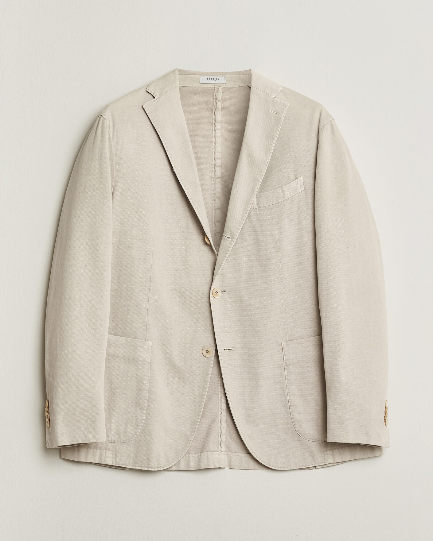 Herr | Pre-owned Kavajer | Pre-owned | Boglioli K Jacket Cotton Stretch Blazer Light Beige 52