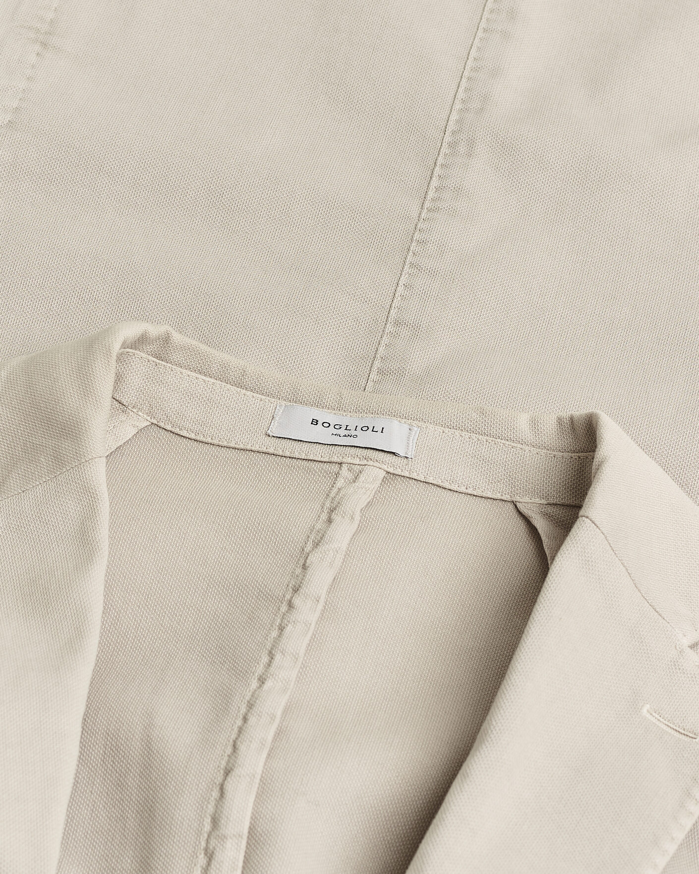 Herr | Pre-owned Kavajer | Pre-owned | Boglioli K Jacket Cotton Stretch Blazer Light Beige 52