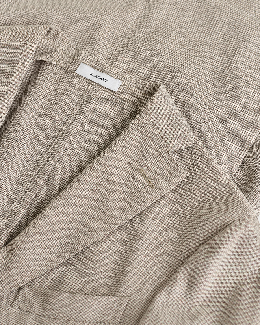 Herr | Pre-owned Kavajer | Pre-owned | Boglioli K Jacket Wool Hopsack Blazer Beige 46