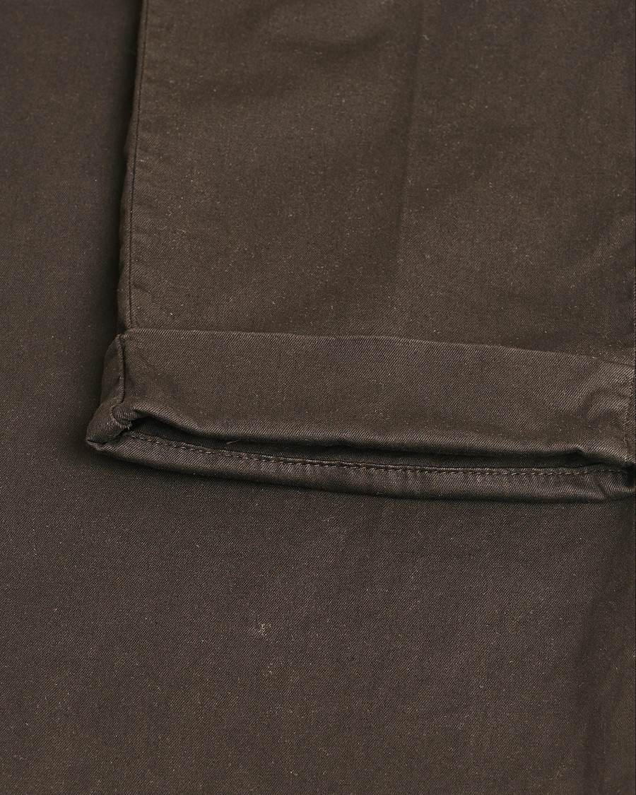 Herr | PT01 Slim Fit Pleated Linen Blend Trousers Chocolate | Pre-owned | PT01 Slim Fit Pleated Linen Blend Trousers Chocolate