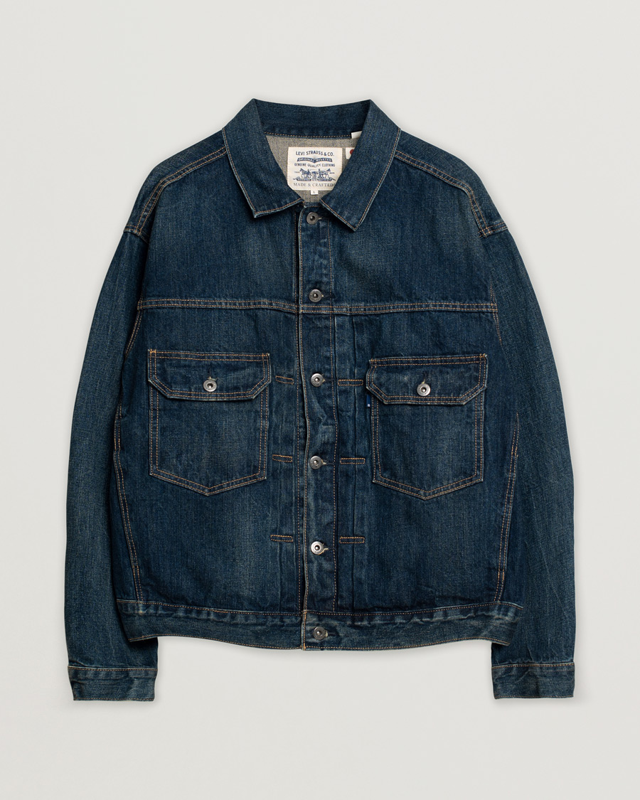Herr | Jackor | Pre-owned | Levi's Oversized Denim Trucker Dark Rush