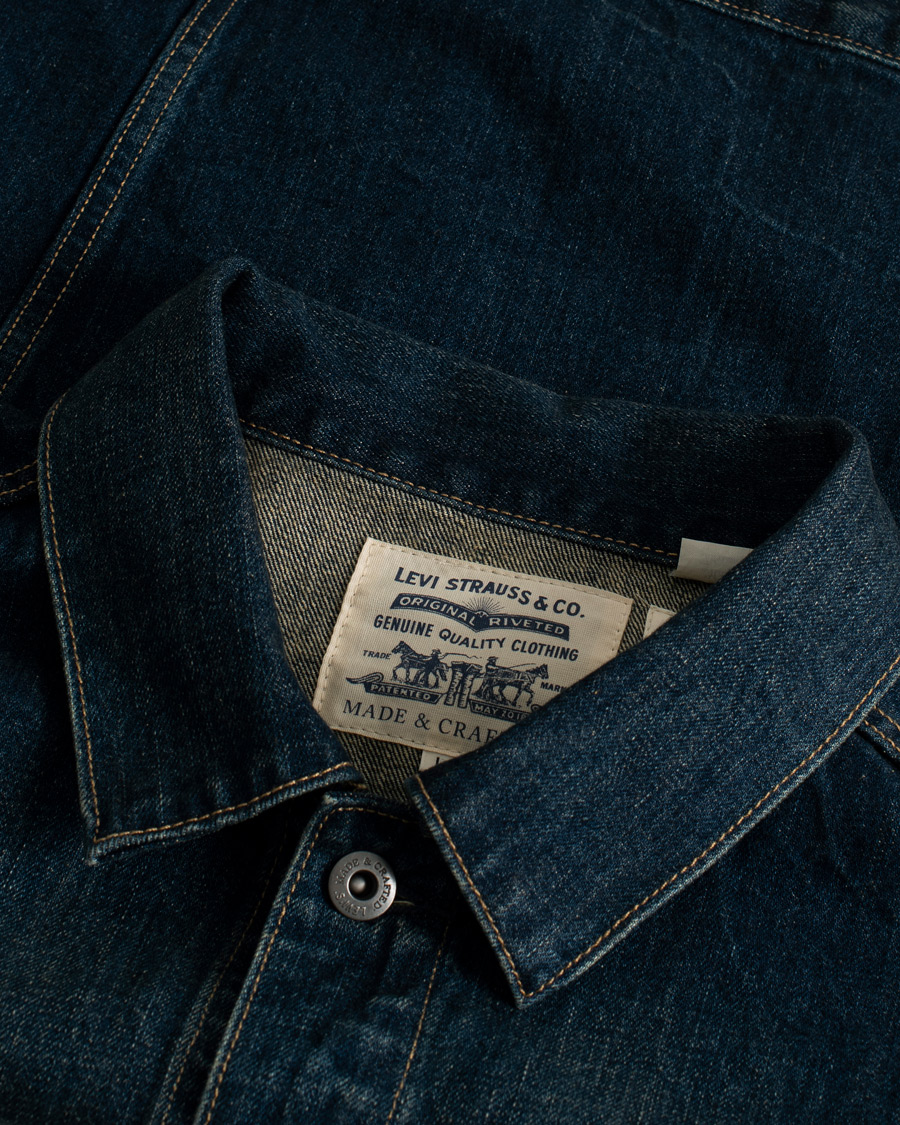 Herr | Jackor | Pre-owned | Levi's Oversized Denim Trucker Dark Rush