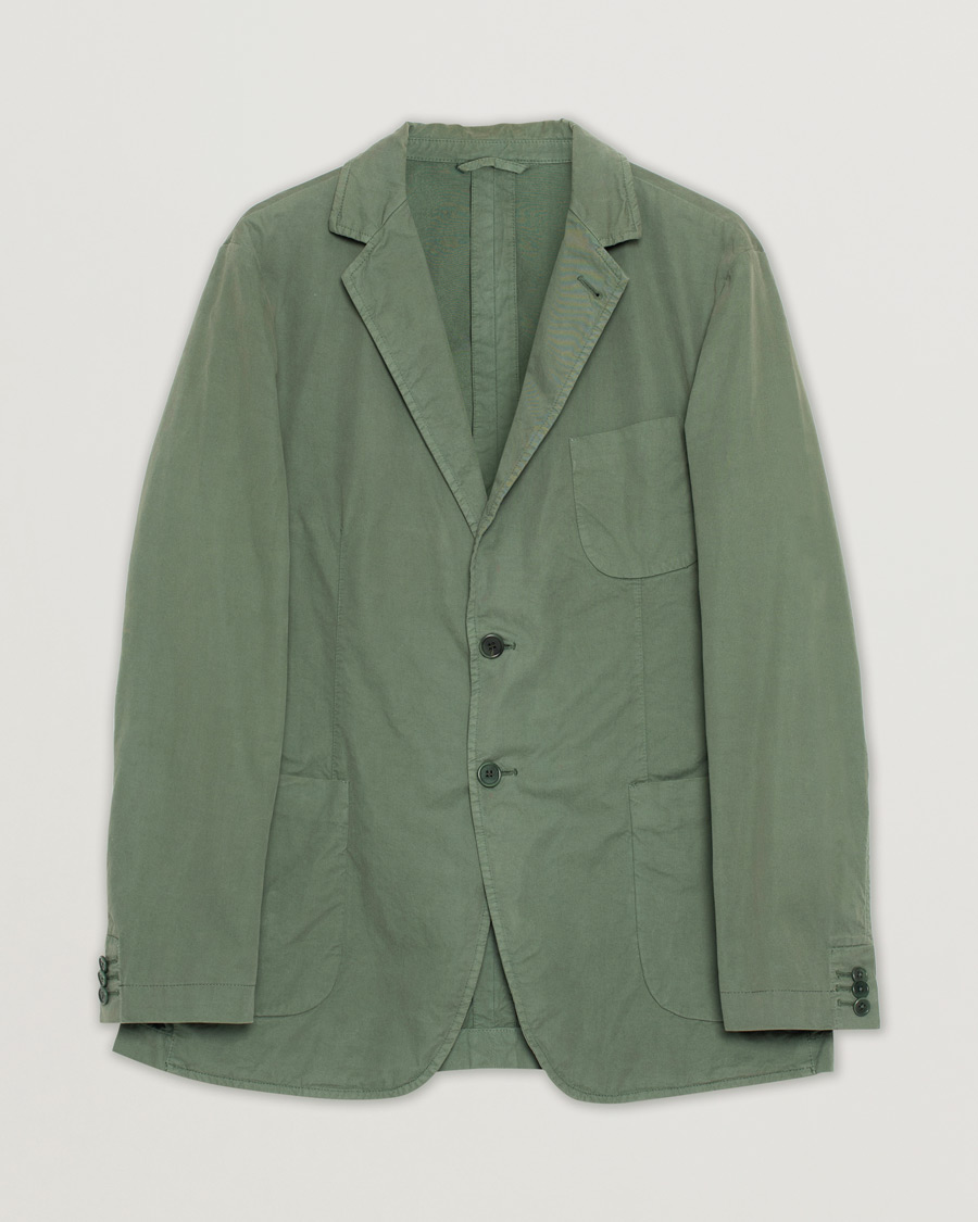 Herr | Aspesi Samuraki Washed Blazer Army Green | Pre-owned | Aspesi Samuraki Washed Blazer Army Green