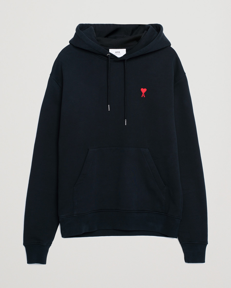 Herr | Tröjor | Pre-owned | AMI Heart Logo Hoodie Black