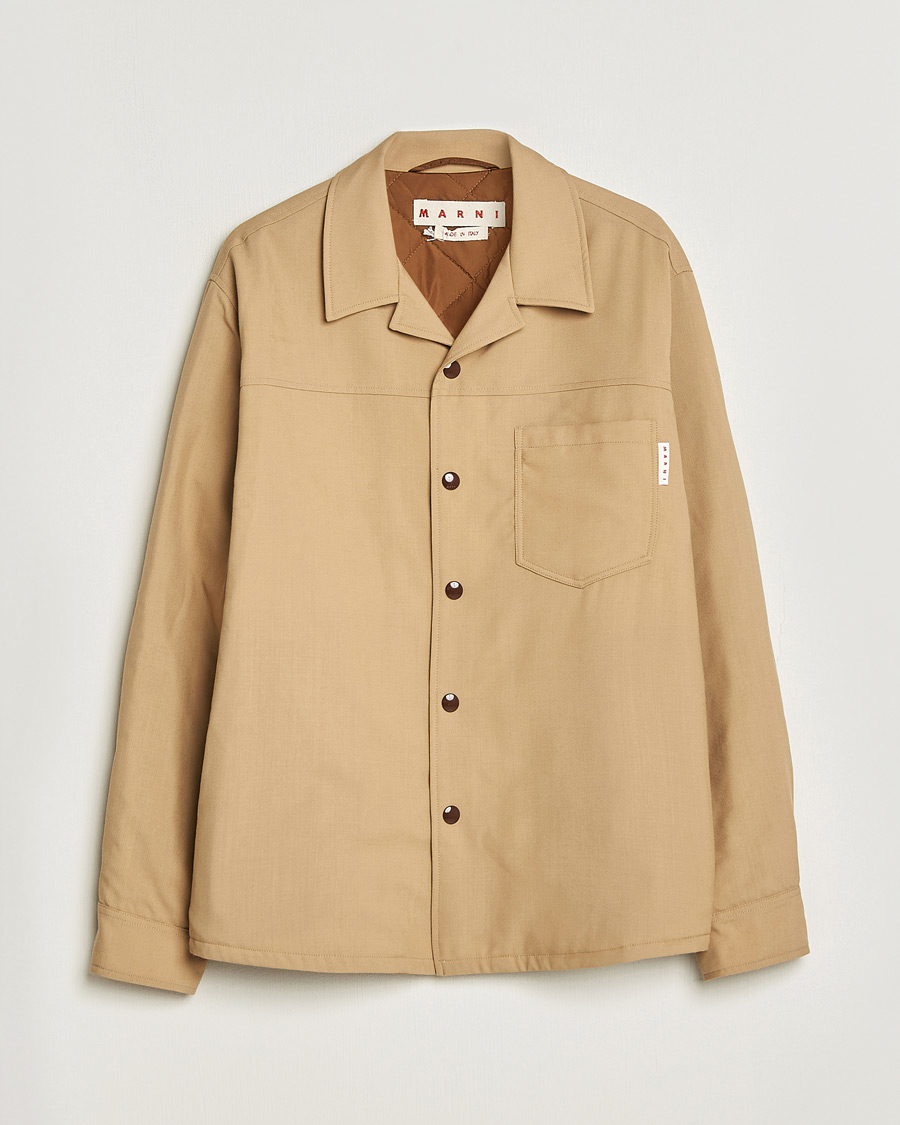 Herr | Marni Virgin Wool Shirt Jacket Dijon | Pre-owned | Marni Virgin Wool Shirt Jacket Dijon