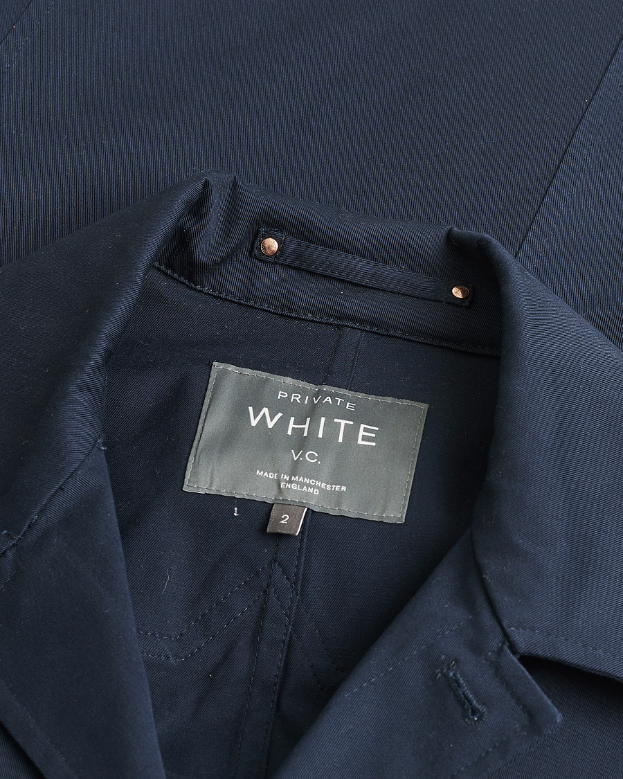 Herr | Pre-owned Skjortor | Pre-owned | Private White V.C. Cotton Overshirt Navy 2 - XS