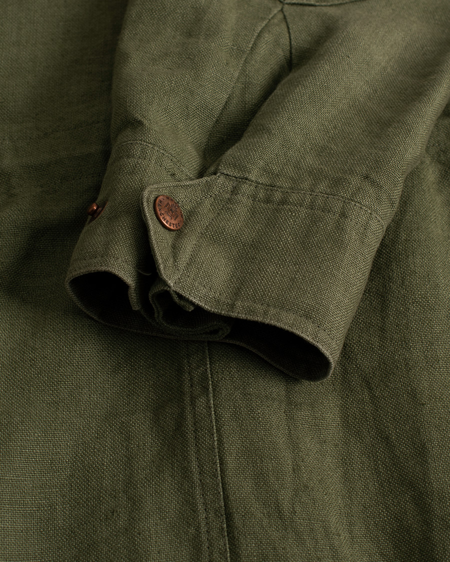 Herr | Jackor | Pre-owned | Private White V.C. Linen Field Jacket Green