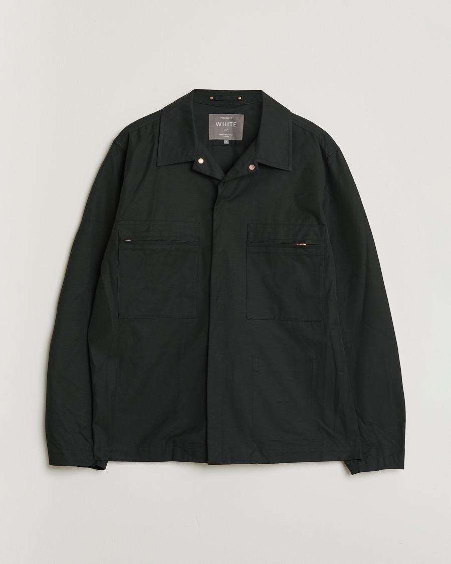 Herr | Private White V.C. Overshirt Black 5 - L | Pre-owned | Private White V.C. Overshirt Black 5 - L