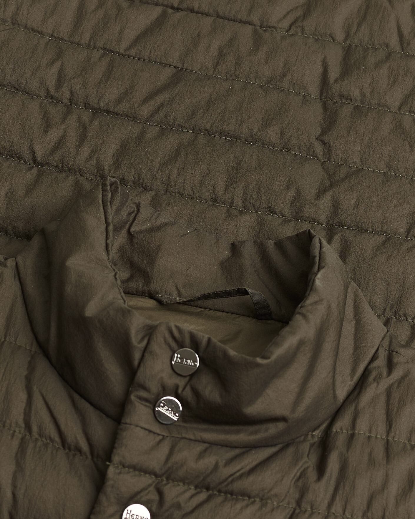 Herr | Pre-owned Jackor | Pre-owned | Herno Nylon Jacket Dark Olive 48