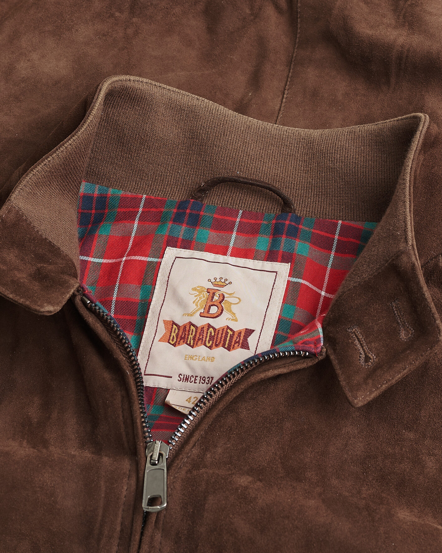 Herr | Pre-owned Jackor | Pre-owned | Baracuta G9 Suede Jacket Chocolate UK42 - EU52