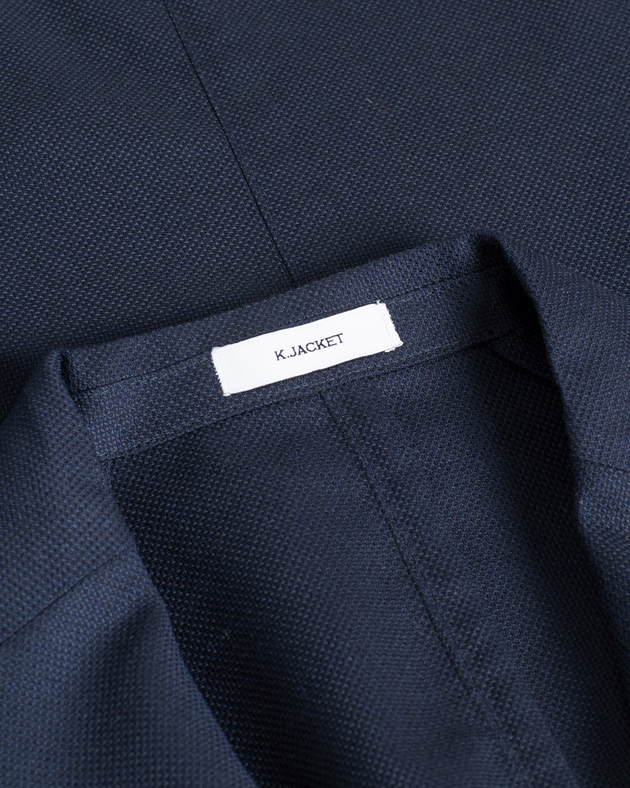 Herr | Pre-owned | Pre-owned | Boglioli K Jacket Wool Hopsack Classic Blazer Navy