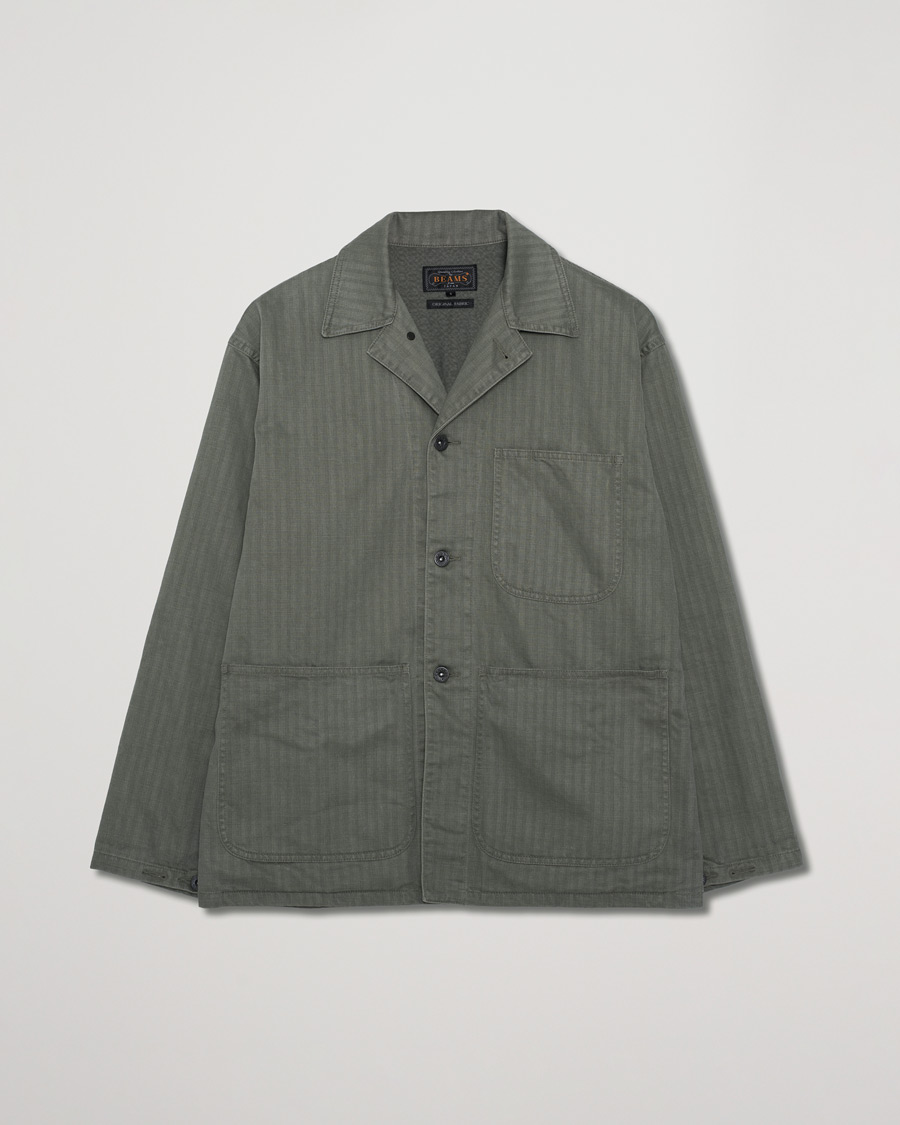 Herr | BEAMS PLUS MIL Chore Jacket Olive | Pre-owned | BEAMS PLUS MIL Chore Jacket Olive