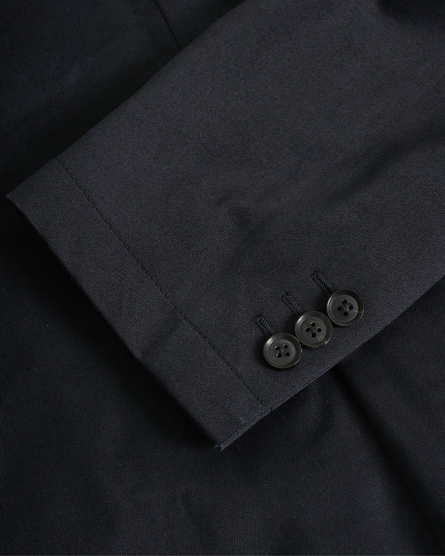 Herr | Pre-owned Kavajer | Pre-owned | Berg&Berg Cotton Blazer Navy 48