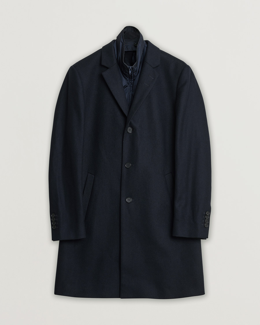 Herr | Pre-owned Jackor | Pre-owned | Tiger of Sweden Netley Wool Coat Navy 48