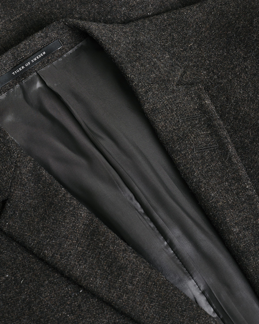 Herr | Pre-owned Kavajer | Pre-owned | Tiger of Sweden Wool Flannel Blazer Brown 46