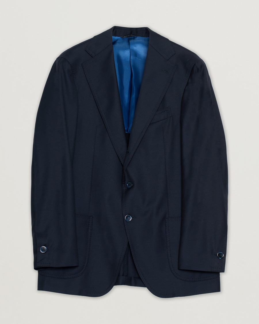 Herr | Pre-owned Kavajer | Pre-owned | Gabo Napoli Navy Wool Blazer 52
