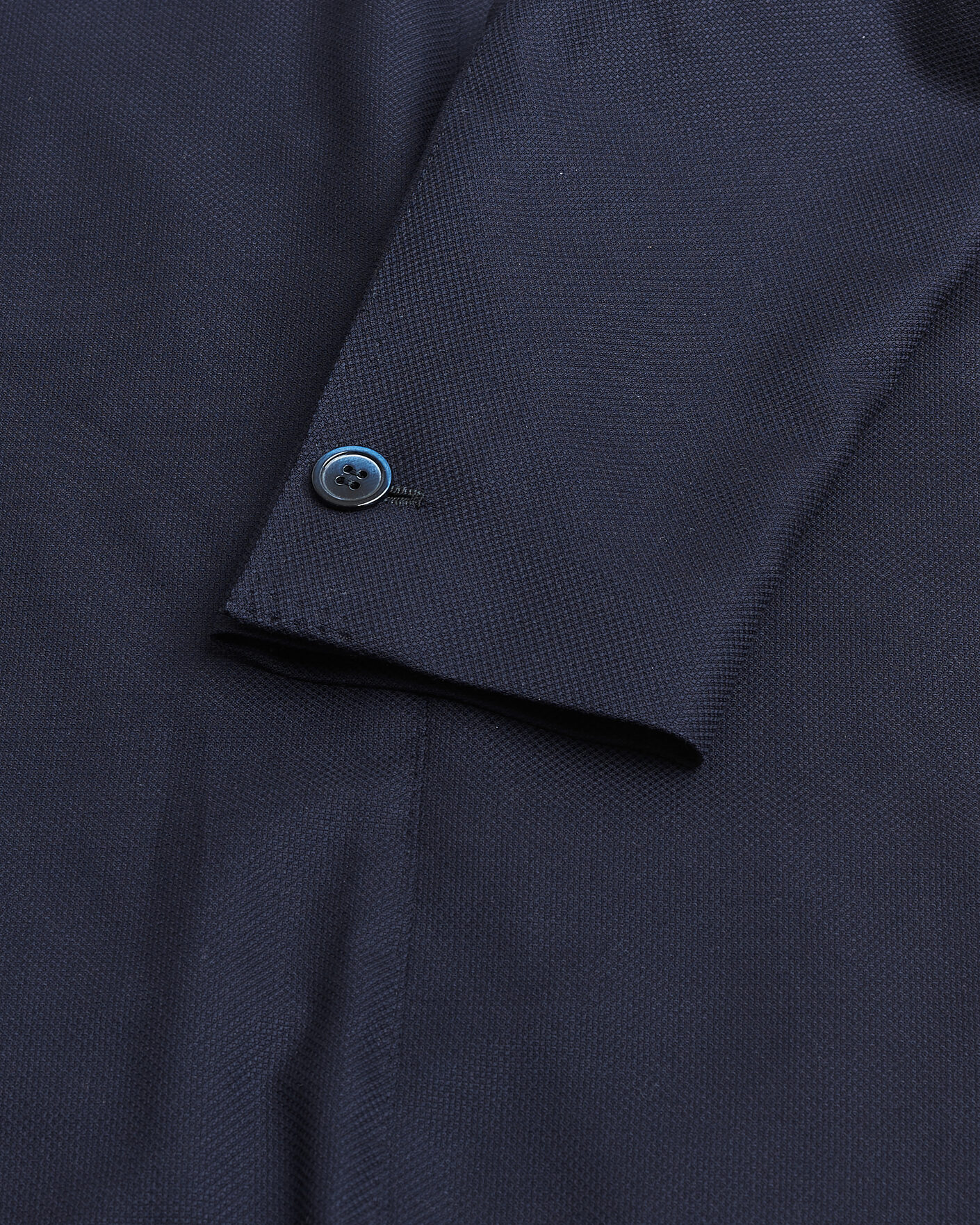 Herr | Pre-owned Kavajer | Pre-owned | Gabo Napoli Navy Hopsack Wool Blazer 50