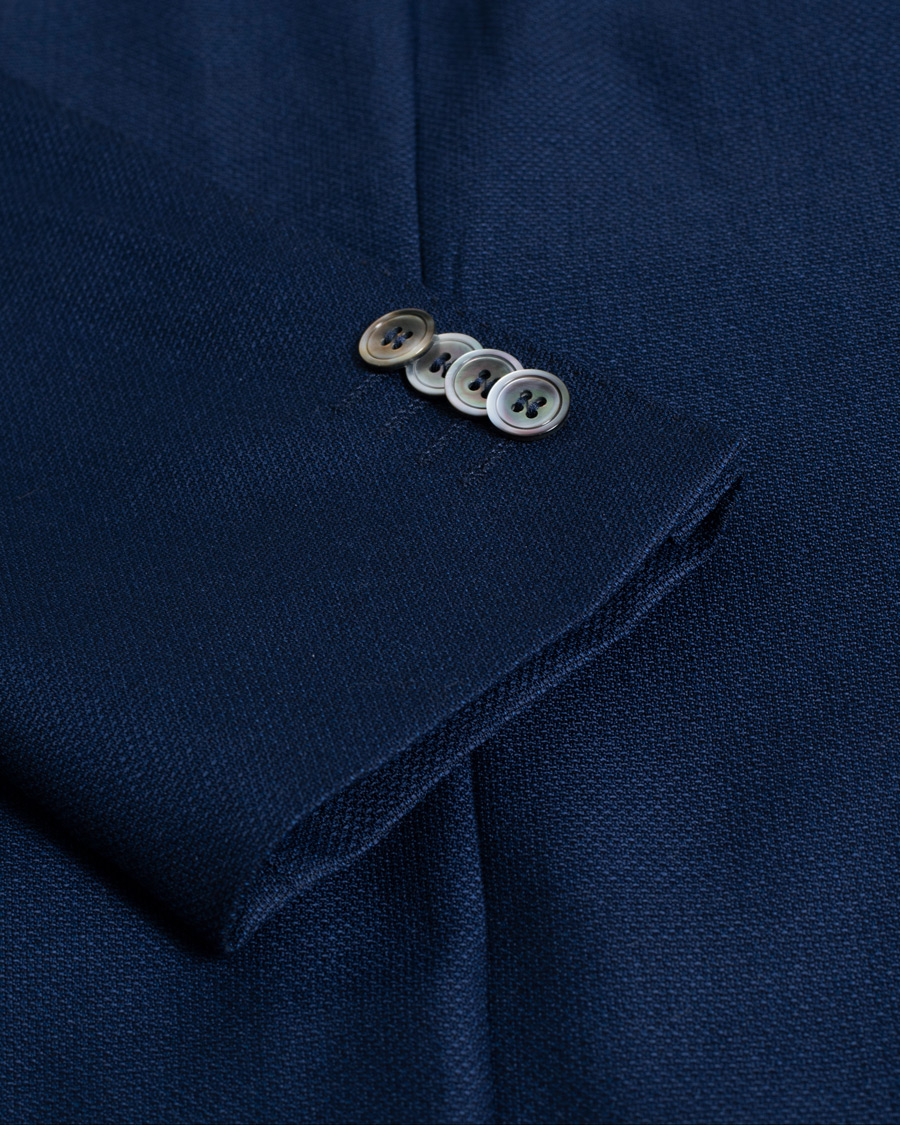 Herr |  | Pre-owned | Oscar Jacobson Egel Hopsack Wool Blazer Blue 48