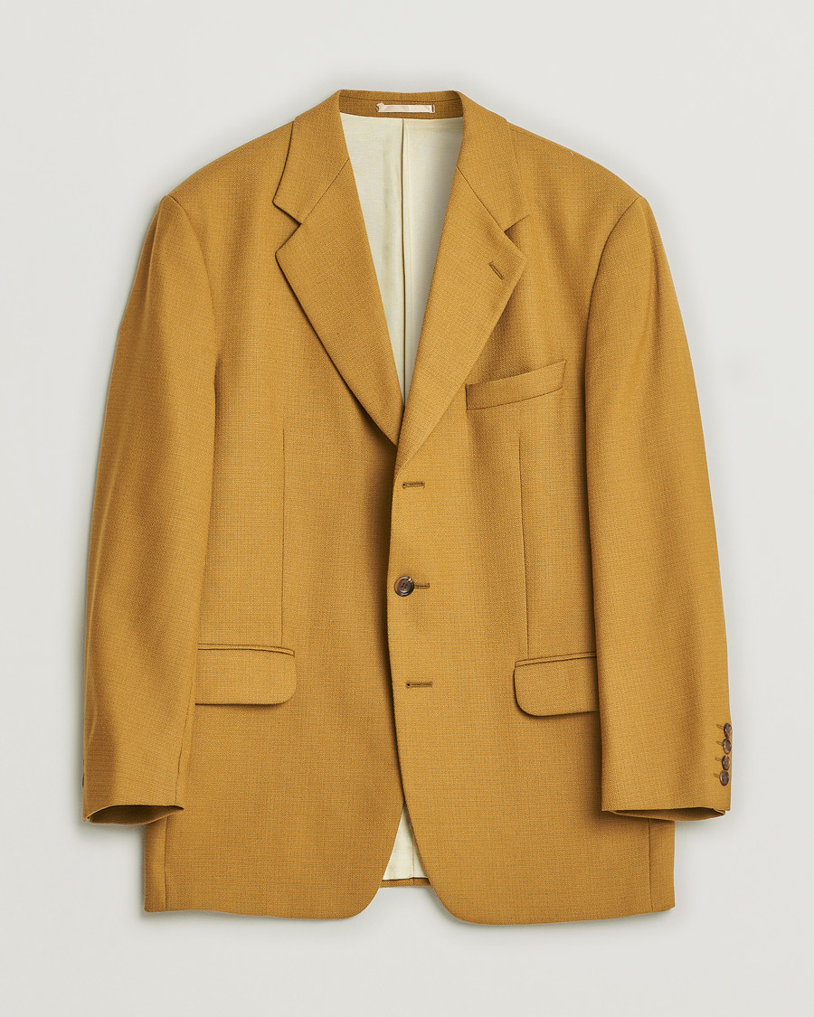 Herr | | Pre-owned | Oscar Jacobson Vintage Wool Blazer Mustard 50