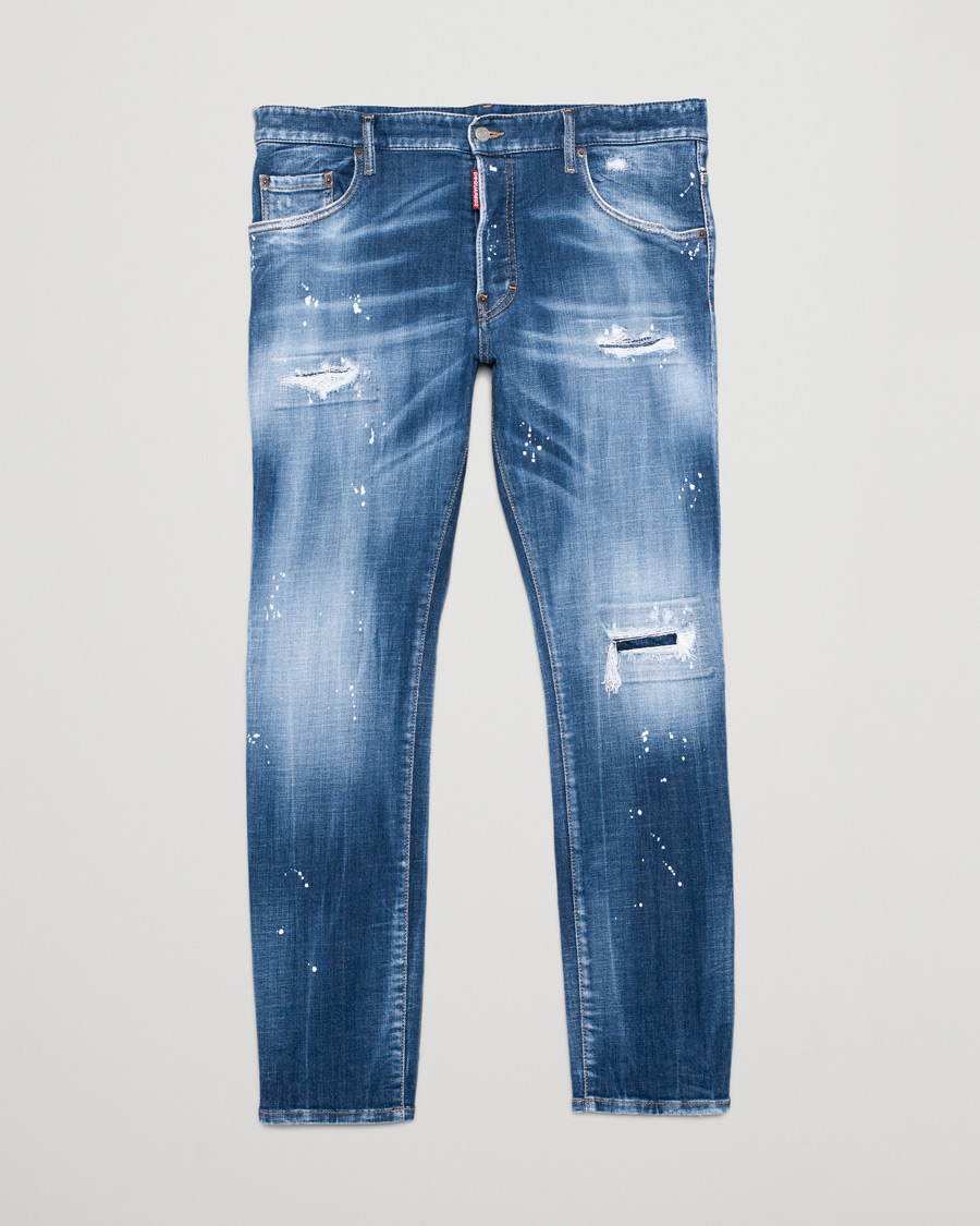Herr | Dsquared2 Skater Jeans Light Blue Wash | Pre-owned | Dsquared2 Skater Jeans Light Blue Wash