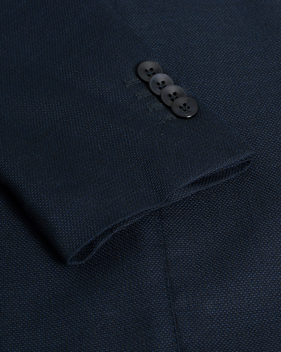 Herr | Pre-owned | Pre-owned | Boglioli K Jacket Wool Hopsack Blazer Navy