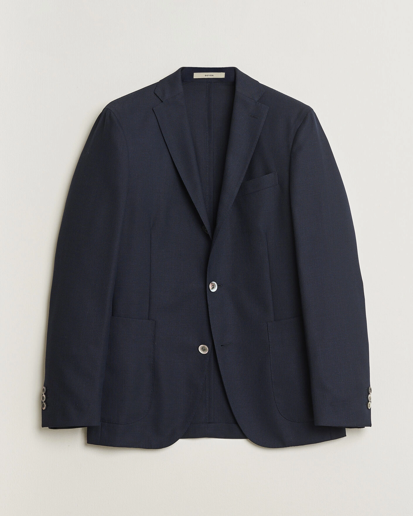 Herr | Pre-owned Kavajer | Pre-owned | Boglioli Dover Wool Hopsack Blazer Navy 48