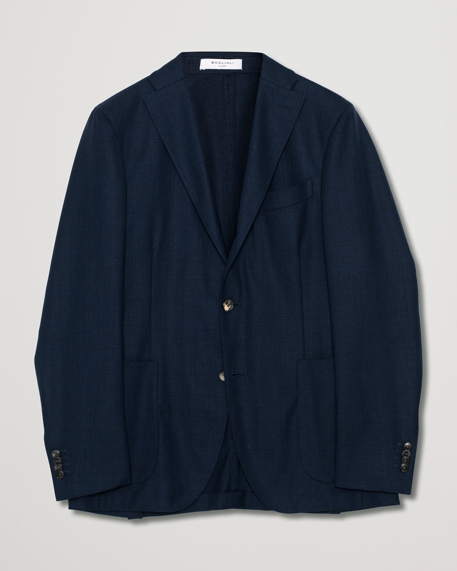 Herr | Kavajer | Pre-owned | Boglioli K Jacket Wool Hopsack Blazer Navy