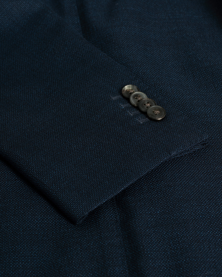 Herr | Care of Carl Pre-owned | Pre-owned | Boglioli K Jacket Wool Hopsack Blazer Navy