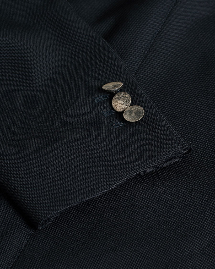Herr | Care of Carl Pre-owned | Pre-owned | Boglioli K Jacket Wool Hopsack Blazer Navy