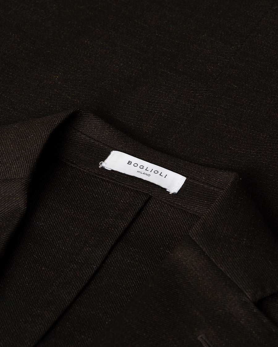 Herr | Boglioli K Jacket Wool Mohair Blazer Brown 46 | Pre-owned | Boglioli K Jacket Wool Mohair Blazer Brown 46