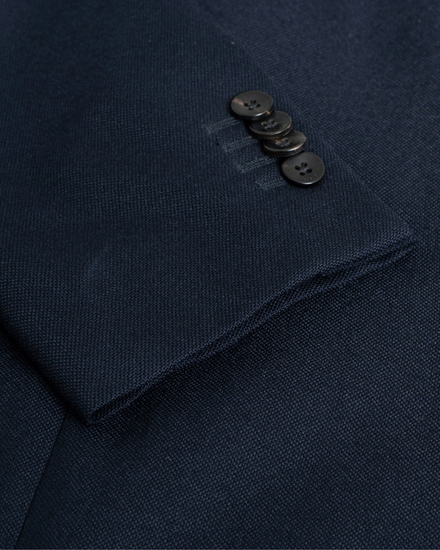 Herr | Boglioli K Jacket Wool Hopsack Blazer Navy  | Pre-owned | Boglioli K Jacket Wool Hopsack Blazer Navy 