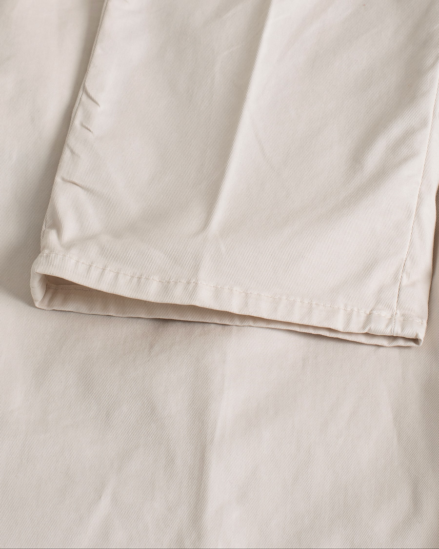 Herr | Brunello Cucinelli Slim Fit Pleated Trousers Off White | Pre-owned | Brunello Cucinelli Slim Fit Pleated Trousers Off White