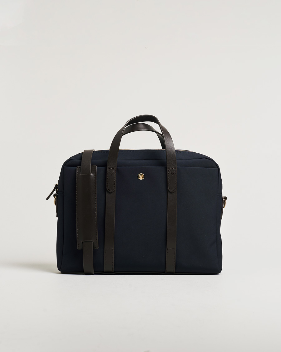 Herr | Pre-owned Accessoarer | Pre-owned | Mismo M/S Aspire Briefcase Navy/Dark Brown