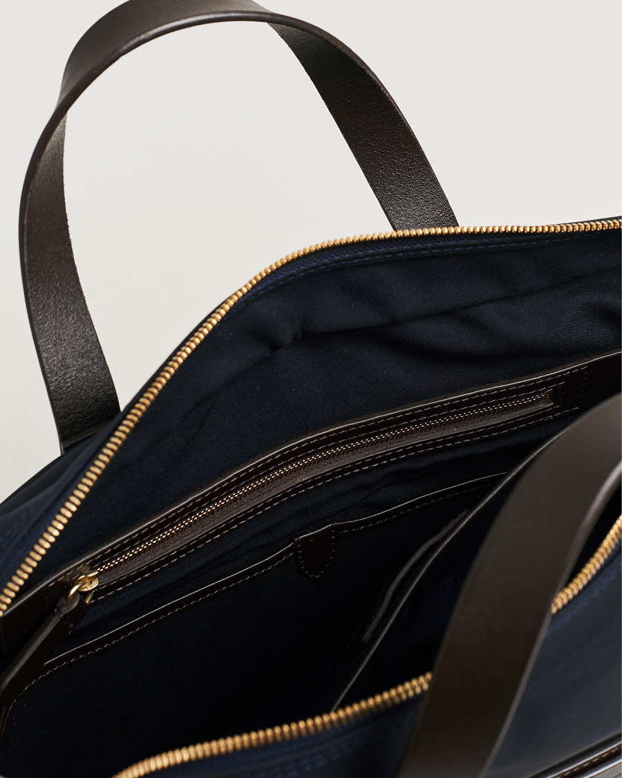 Herr | Pre-owned Accessoarer | Pre-owned | Mismo M/S Aspire Briefcase Navy/Dark Brown