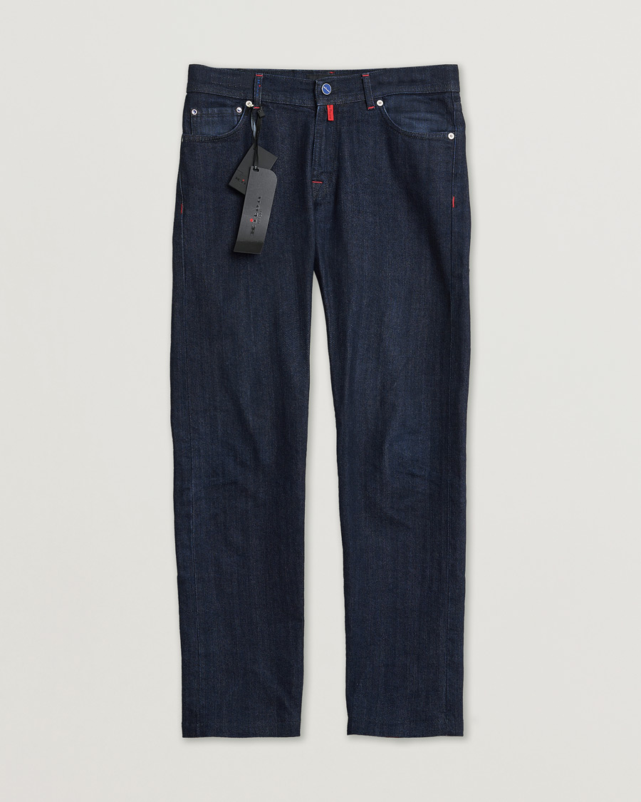 Herr | Pre-owned Jeans | Pre-owned | Kiton Slim Fit Stretch Jeans Dark Blue Wash W32