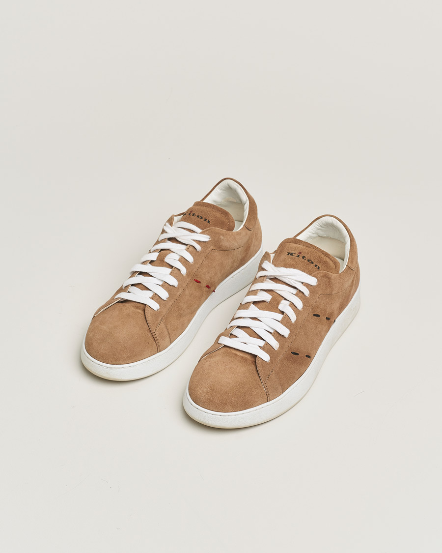 Herr | Kiton Plain Sneakers Dark Brown Suede | Pre-owned | Kiton Plain Sneakers Dark Brown Suede