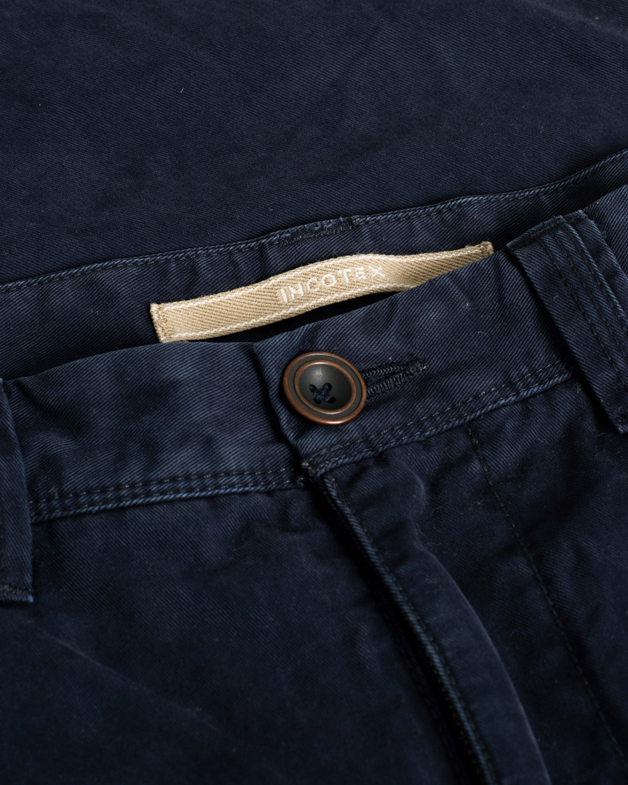Herr | Incotex Slim Fit Cargo Pants Navy W34 | Pre-owned | Incotex Slim Fit Cargo Pants Navy W34