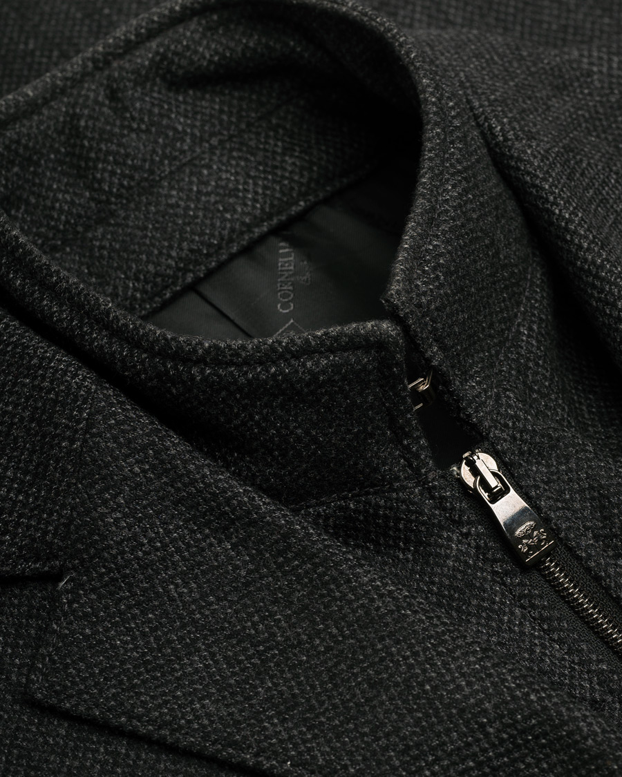 Herr | Pre-owned Jackor | Pre-owned | Corneliani ID Flannel Blazer Grey Melange 48