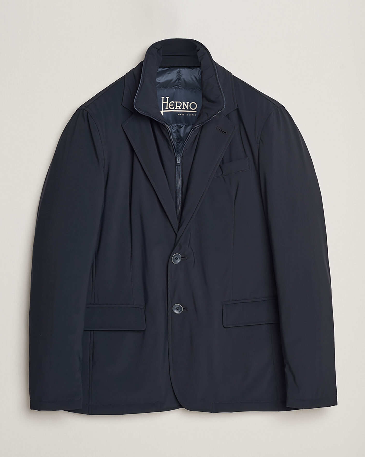 Herr | Pre-owned Jackor | Pre-owned | Herno Nylon City Blazer Navy 50