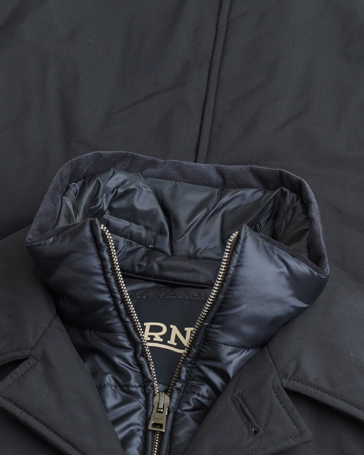 Herr | Pre-owned Jackor | Pre-owned | Herno Nylon City Coat Navy 50