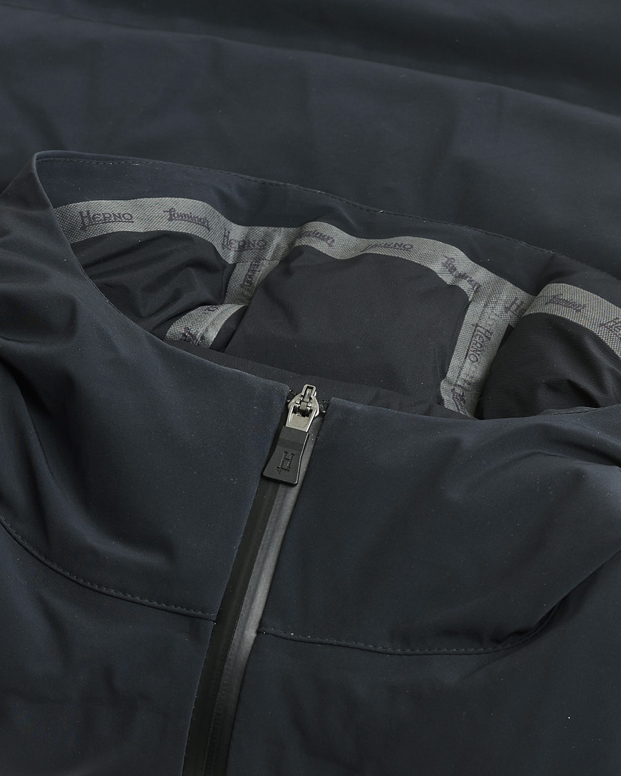 Herr | Pre-owned Jackor | Pre-owned | Herno Laminar Stretch Nylon Down Jacket Navy 46