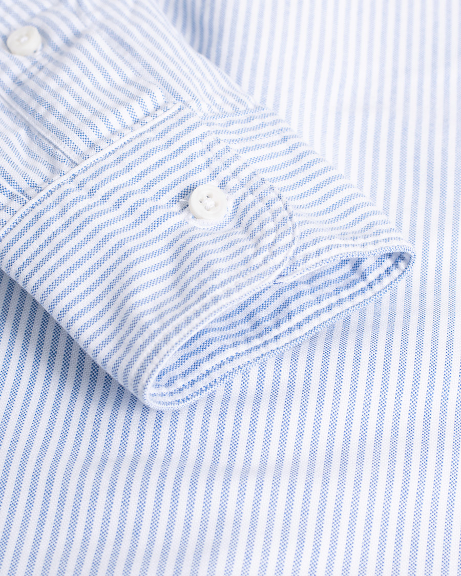 Herr | Pre-owned Skjortor | Pre-owned | Gitman Vintage Button Down Striped Oxford Shirt Light Blue