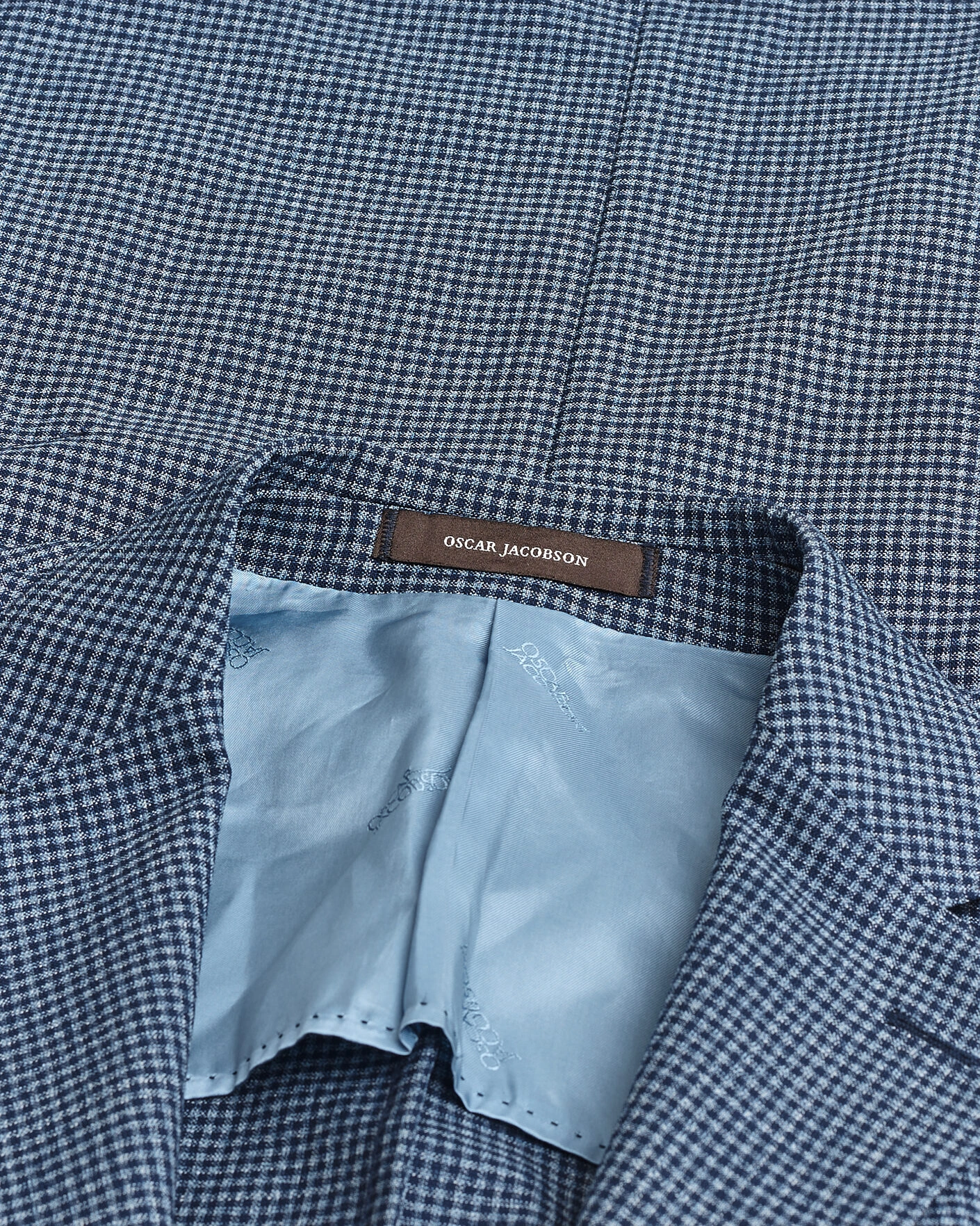 Herr | Pre-owned Kavajer | Pre-owned | Oscar Jacobson Evens Checked Blazer Blue 50