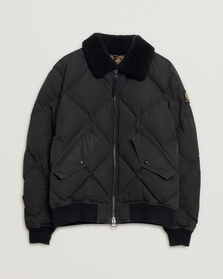 Herr | Belstaff Hawkridge Padded Sherling Jacket Black | Pre-owned | Belstaff Hawkridge Padded Sherling Jacket Black