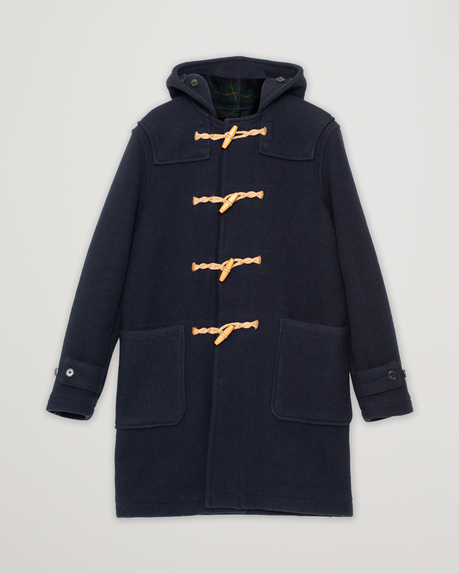 Herr | Polo Ralph Lauren Wool Doublefaced Duffle Coat Navy XS | Pre-owned | Polo Ralph Lauren Wool Doublefaced Duffle Coat Navy XS