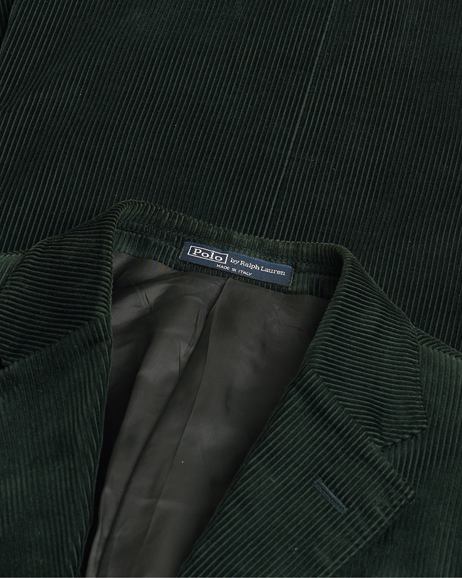 Herr | Pre-owned Kavajer | Pre-owned | Polo Ralph Lauren Corduroy Green Blazer 48